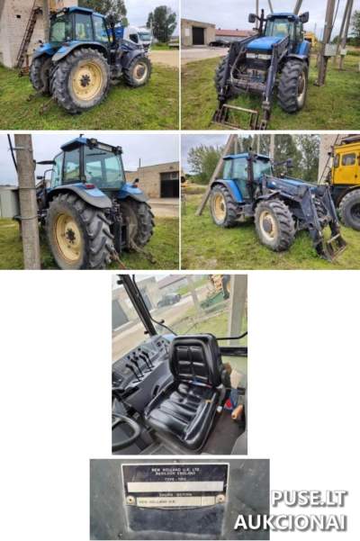 Traktorius New Holland 8560 Radviliškio rajone – pradinė kaina 9 666 EUR, 1997 m., 118 kW