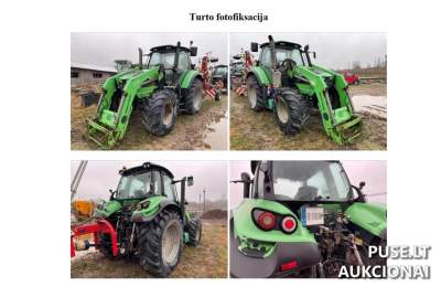 Deutz-Fahr Agrotron 6150 ratinis traktorius Alantoje (Pievų g. 1) – pradinė kaina 29 214 EUR