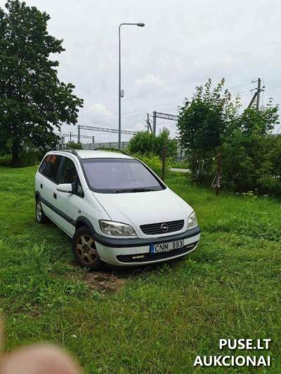 Parduodamas Opel Zafira Radviliškyje – pradinė kaina 640 EUR, 2001 m., dyzelinas