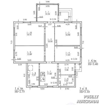 Gyvenamojo namo 1/4 dalis Kaišiadorių rajone, Neprėkštos k., Beržyno g. 10 – pradinė kaina 2211 EUR
