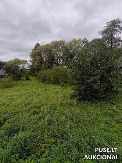 Žemės sklypas Žasliuose, Plento g. 8A — pradinis įkainis 4 785 EUR