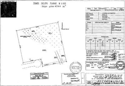 Žemės sklypas Panevėžio rajone, Vlado Kuzmos g. 17 – pradinė kaina 5 480 EUR