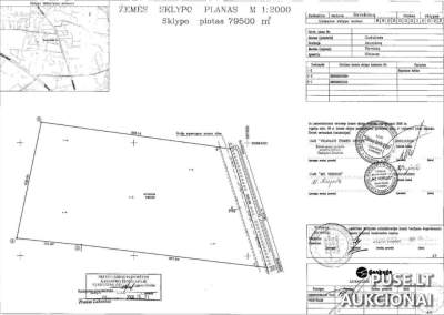Žemės sklypas Gudulinėje (Širvintų r.) - 1/2 dalis, 8 ha | Pradinė kaina 117480 EUR