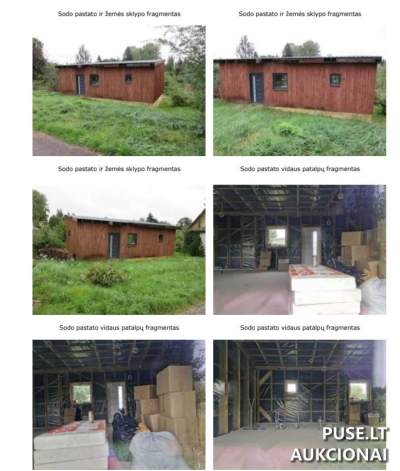 Sodo pastatas Kaune, Uosių g. 18 — pradinė kaina 24 000 EUR, 49.74 m², 78% užbaigtumas