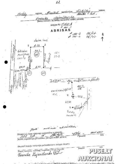 Žemės sklypas Alantoje (Molėtų r.) - 1/2 dalis, prad. kaina 728 EUR