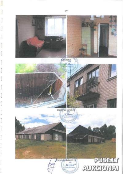 1 kambario butas Sudeikiuose (Zarasų r.) Sudeikių g. 12 – pradinė kaina 1672 EUR