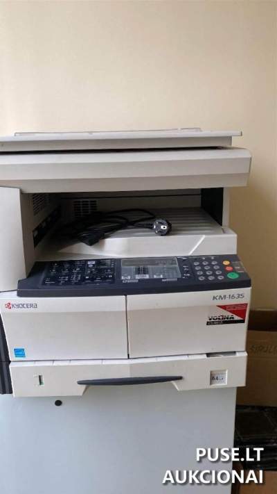 Naudoti, neveikiantys KYOCERA daugiafunkciniai įrenginiai Vilniuje – 4 vnt., pradinė kaina 70 EUR