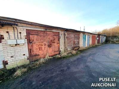 Mažeikiuose: 1/5 garažo (boksas) Žagarėlės g. 3E - pradinė kaina 52 EUR