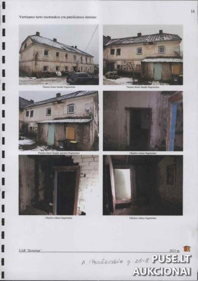 Butas Vilniuje (Raudondvario k., Aleksandro Parčevskio g. 25) – pradinė kaina 3 870 EUR