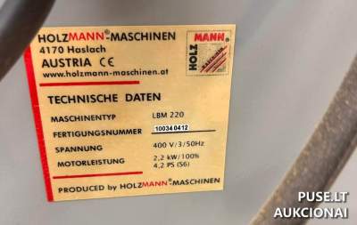 Horizontalaus kaltavimo staklės LBM 220 Utenoje – pradinė kaina 400 EUR