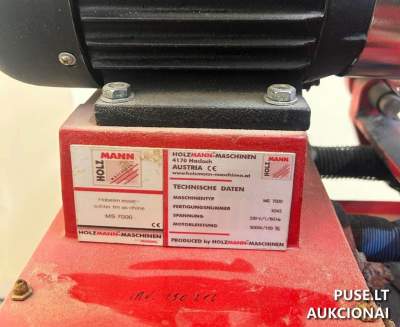 Galandinimo staklės obliavimo peiliams MS 7000 parduodamos Utenoje – pradinė kaina 200 EUR