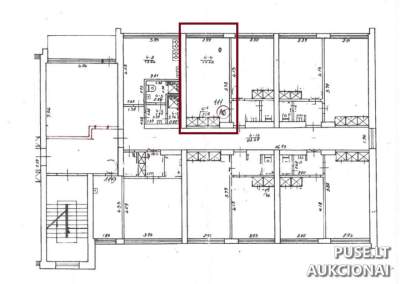 Butas parduodamas Vilniuje, Geležinio Vilko g. 27 - pradinė kaina 33 200 EUR