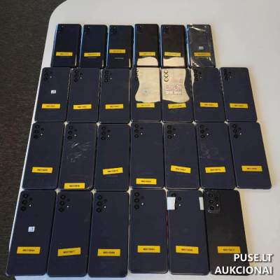 Naudoti Samsung telefonai Vilniuje (Rodūnios k. 10A) – 26 vnt., pradinė kaina 390 EUR