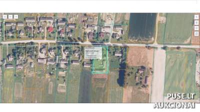 Parduodama 1/2 žemės sklypo dalis Jurbarke (Paskynų g. 6) - pradinė kaina 4113 EUR
