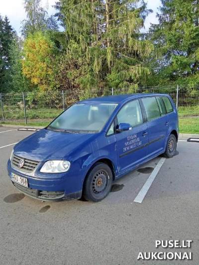 VW Touran pardavimui Vilniuje – pradžia 300 EUR, dyzelinas, 7 vietos, vin WVGZZZ1TZ5W074683