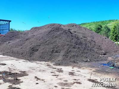 Plungėje pagamintas kompostas aukcione — pradinė kaina 799 EUR | Aukcionas 2025-12-01