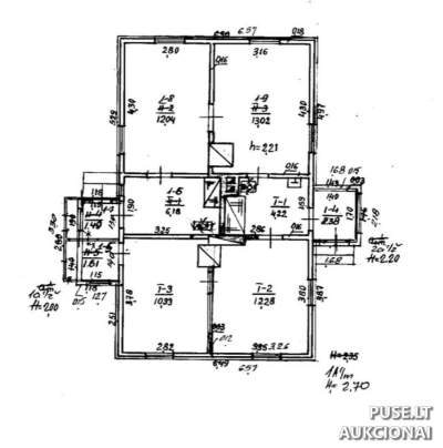 Gyvenamas namas Skuode, S. Daukanto g. 16 – 5/100 dalis, pradinė kaina 630 EUR