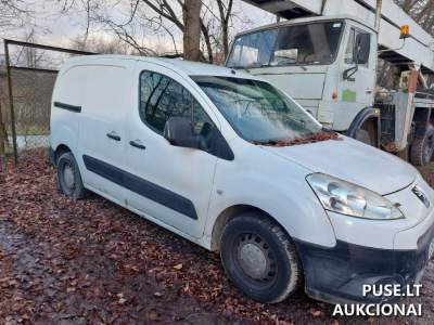 Peugeot Partner krovininis automobilis Elektrėnuose – pradinė kaina 3000 EUR, 2010 m., be techninės apžiūros