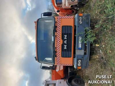 Šiukšlių vežimo automobilis MAN 25.264 Elektrėnuose – pradinė kaina 3000 EUR