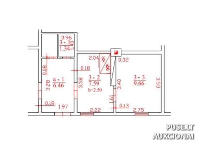 Mažas butas su žemės sklypo dalimi Šiaulių r. Medragių k. pradinė kaina 650 EUR