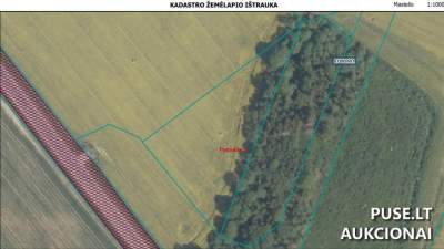 Žemės ūkio žemės sklypas Pasvalio rajone, Nokonių kaime, 0.4747 ha, pradinė kaina 3200 EUR