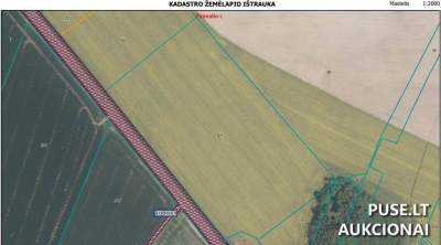 Žemės sklypai Pasvalio r. sav. 4.02 ha, 28240 EUR pradinė kaina