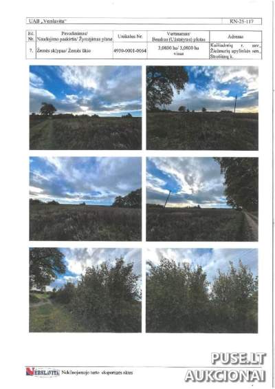 Žemės ūkio paskirties sklypas Strošiūnų kaime, Kaišiadorių r., 3.08 ha, nuo 10560 EUR
