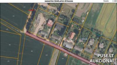 Žemės ūkio paskirties sklypas Pasvalio r., Vaškų miestelyje, 0.15 ha ploto, 23200 EUR