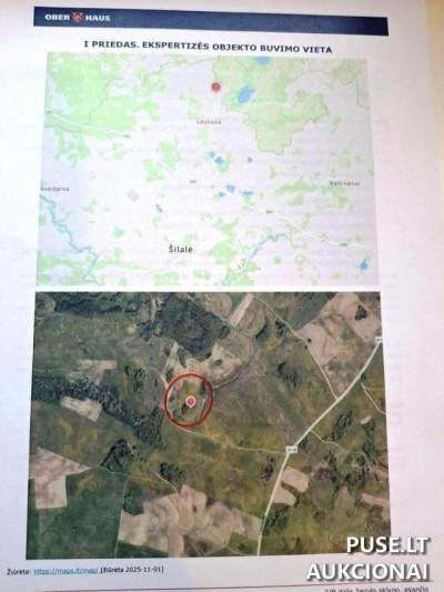Žemės sklypas Šilalės r. sav. Vaitkaičių I k. 3/8 dalis, pradinė kaina 3600 EUR