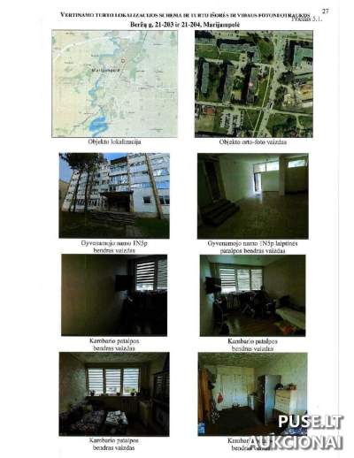 Dvi 1 kambario butų dalys Marijampolėje, Beržų g. 21, nuo 14560 EUR