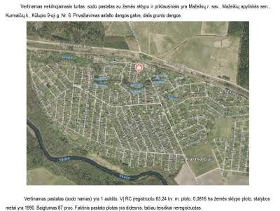 Žemės sklypas Mažeikių rajone, Kurmaičių seniūnijoje, Kūlupio 9-oji g. 6, pradinė kaina 24300 EUR