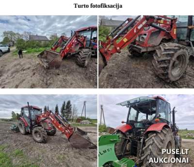 Parduodamas ratinis traktorius Zetor Proxima Power 120 su krautuvu aukcione, pradinė kaina 18080 EUR