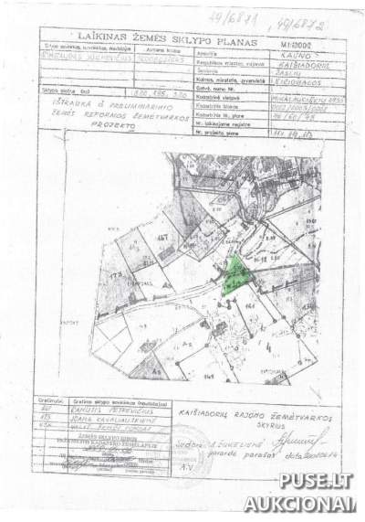 Žemės sklypas, miškas Kaišiadorių rajone, Mikalaučiškių kaimas, 7200 EUR pradinė kaina