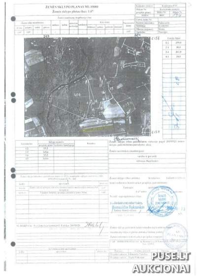 1.07 ha žemės ūkio sklypas Šilalės r. Padievaičio k. pradinė kaina 2952 EUR