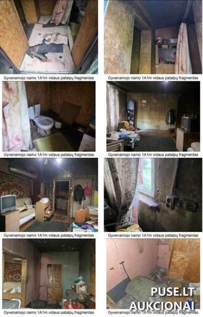 Gyvenamojo namo dalis Šiauliuose Pakalnės g. 4 , 19/100 nuosavybė - pradinė kaina 10800 EUR