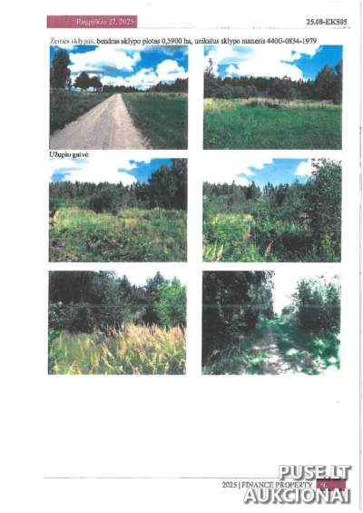 Žemės ūkio paskirties sklypo dalis Vilniaus rajone (Dusinėnai) 335 EUR - 0.59 ha