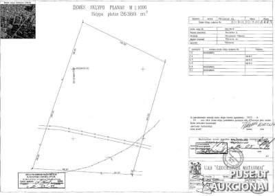 2.64 ha kitos paskirties žemės sklypas Vilniuje, pradinė kaina 604200 EUR, antstolių varžytynės