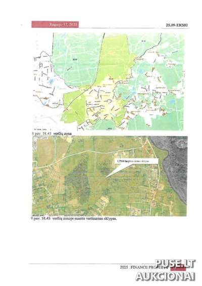 Žemės ūkio paskirties sklypas Vilniaus r. sav., Gaidūnų k., 1.7314 ha, aukcionas nuo 18780 EUR