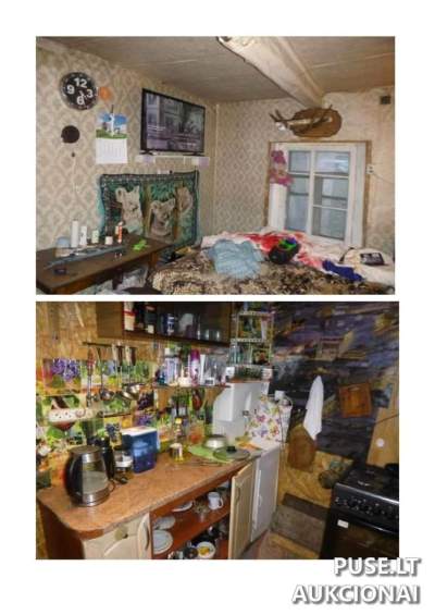 Gyvenamasis namas Švenčionių r. sav., Pabradės m. Ažubalių g. 5, patenkinama būklė, pradinė kaina 10720 EUR