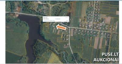 1/6 žemės sklypo dalies pardavimas Ukmergės rajone, Virkščių kaimo vietoje, pradinė kaina 144 EUR