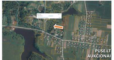 Žemės sklypo 1/6 dalis Ukmergės r., Virkščių k., aukcionas nuo 560 EUR