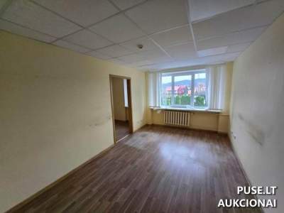 Administracinės patalpos su garažu ir žemės sklypu Ignalinoje, Atgimimo g. 5, pradinė kaina 89700 EUR