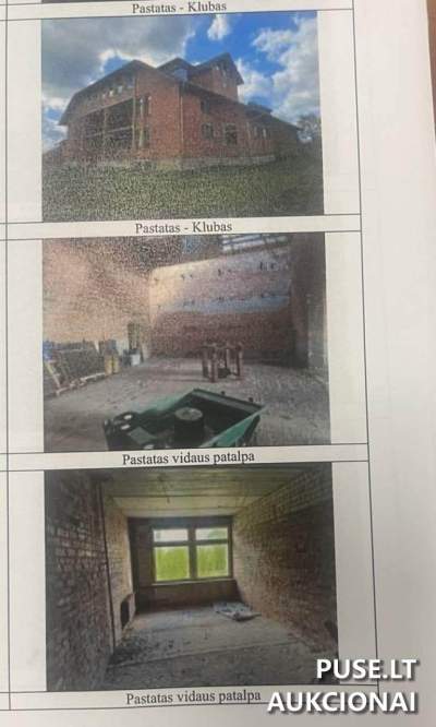 Klubo pastatas su 2950 kv.m Kultūros paskirties patalpos Ignalinos rajone, Naujasodžio kaime, pradinė kaina 144000 EUR