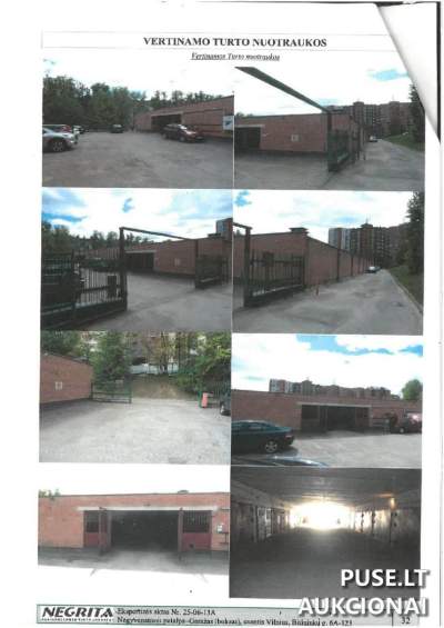 Garažas (boksas) Vilniuje, Bitininkų g. 6A-123, pradinė kaina 15840 EUR