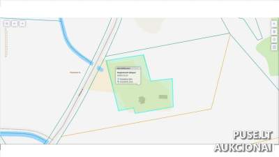 1/20 dalis 0.80 ha žemės sklypo Panevėžio r. Kritižių k. su mažaaukščių namų statybos paskirtimi už 494 EUR