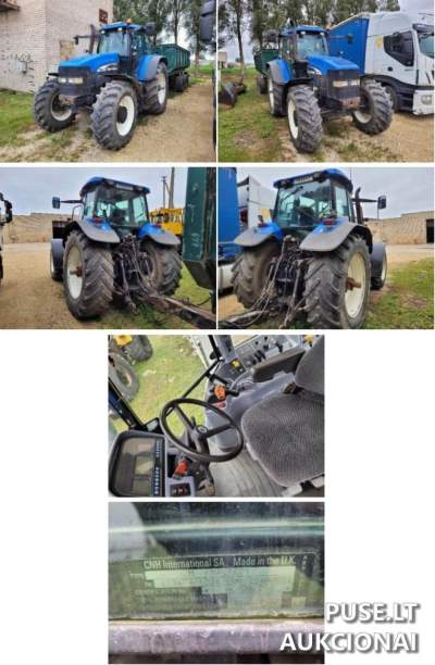 Ratinis traktorius New Holland TM190 2003 m. 8755 EUR pradinė kaina, Radviliškio r. sav., Antstolių varžytynės