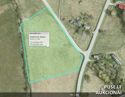 Žemės ūkio paskirties žemės dalis Šalčininkų r. sav., Pulstakų k., nuo 864 EUR