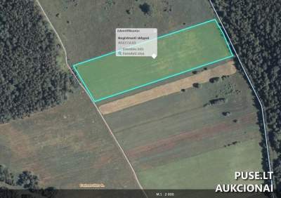 Žemės ūkio paskirties sklypo dalies pardavimas Šalčininkų rajone, Dainavėlės kaime, pradinė kaina 2224 EUR