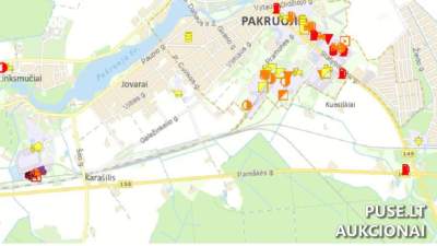 Pramoninės paskirties žemės sklypas Pakruojo rajone, Jovarų kaime, 0.40 ha ploto, 8400 EUR