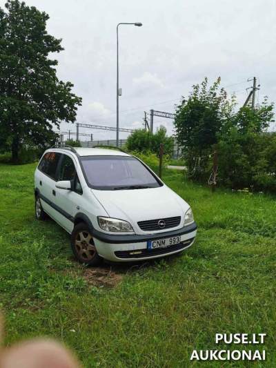 OPEL ZAFIRA keleivinis automobilis 2001 m. pradinė kaina 480 EUR antstolių aukcione